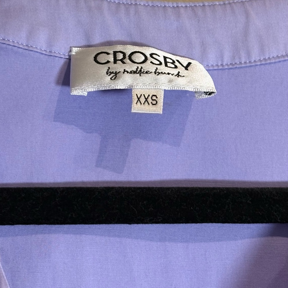 CROSBY BY MOLLIE BURCH Cotton Willow Dress in Serene Blue Lilac Size XXS - Picture 7 of 10